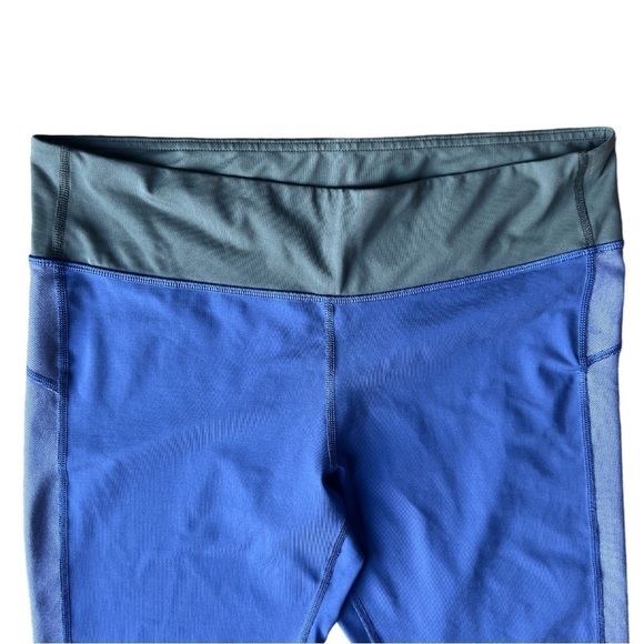 Aerie Women’s Chill Play Move Blue with Mesh Panel Active Leggings, Size XL - Picture 3 of 11